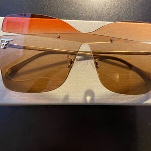 Brand new, never worn Fendi Brown Butterfly Sunglasses